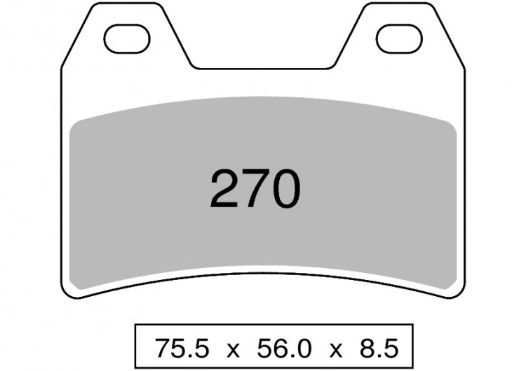 Колодки дискового тормоза Trofeo Organic 270  (LMP306, FDB2042)