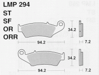 Колодки дискового тормоза AP Racing LMP294 ORR  (FDB892 / FA185)