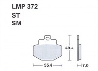 Колодки дискового тормоза AP Racing LMP372 SM  (FDB2115 / FA321)