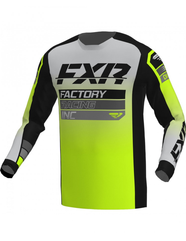 Джерси FXR Clutch MX Jersey23 Black/Grey/HiVis 2XL