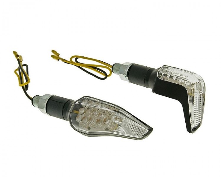 Поворотники LED M10 Sidewinder - прозрачные