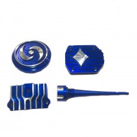 Комплект крышек ГБЦ CNC + щуп YX140 / 150-5 - синие