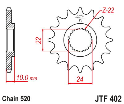 Звезда ведущая JTF402.14