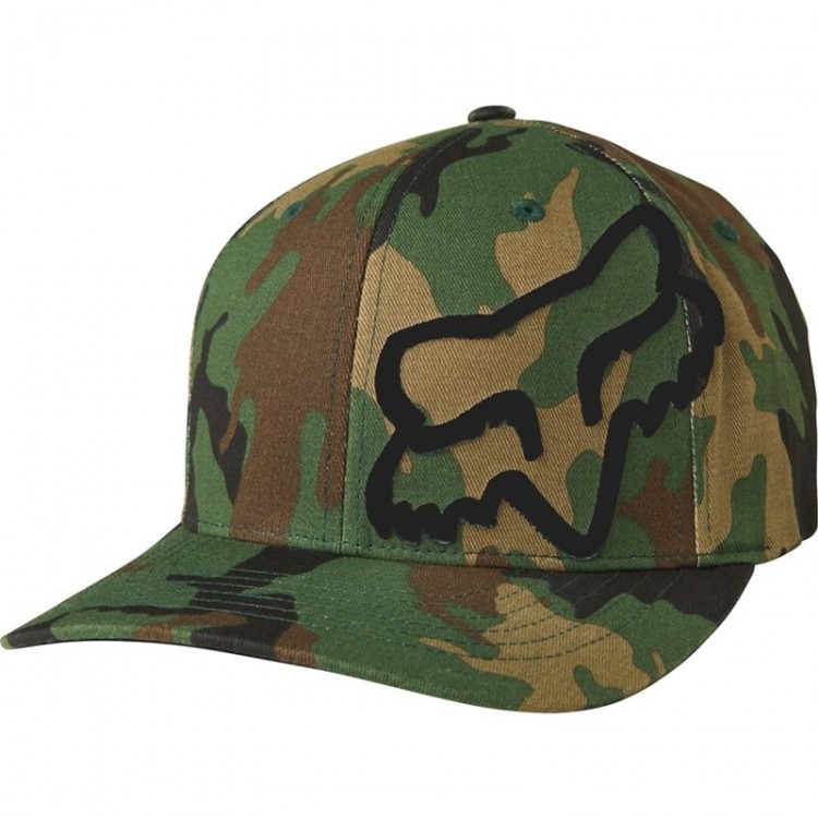 Бейсболка Fox Flex 45 Flexfit Hat (Camo, L/XL ,2021)
