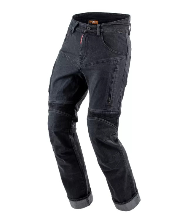Мотоджинсы Starks Savage муж. Slim fit, Cordura Denim стрейч, чёрный  (38)