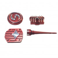 Комплект крышек ГБЦ CNC + щуп YX140 / 150-5 - красный