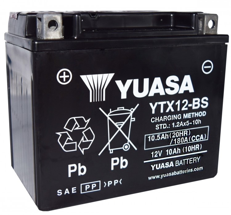 АКБ YUASA  VRLA YTX12-BS (150 x 87 x 130) 10 Ач