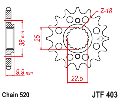 Звезда ведущая JTF403.15
									купить с доставкой Звезда ведущая JTF403.15