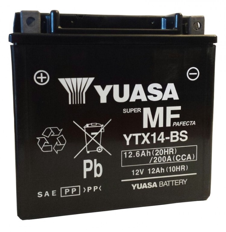 АКБ YUASA  VRLA YTX14-BS (150 x 87 x 145) 12 Ач