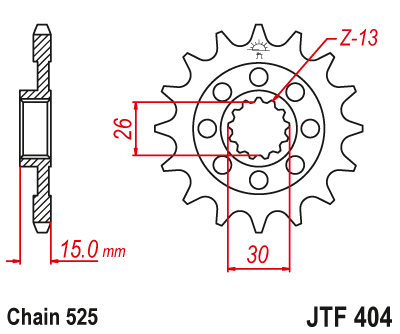 Звезда ведущая JTF404.16