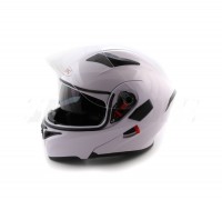 Шлем (модуляр) Ataki FF902 Solid белый глянцевый
