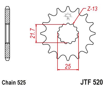 Звезда ведущая JTF520.14