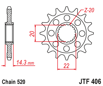 Звезда ведущая JTF406.15