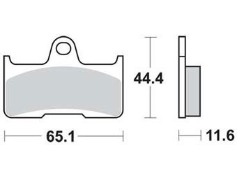 Колодки тормозные дисковые MCB756SI (LMP399, FDB2193)