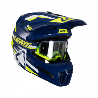 Шлем Leatt Moto 3.5 Helmet Kit (шлем + очки Leatt Velocity) (Blue, L, 2024)