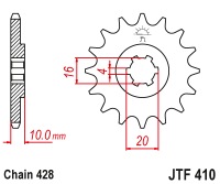 Звезда ведущая JTF410.14