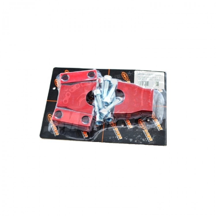 Крепления руля (компл.) CNC красные d-28.6  KAYO
