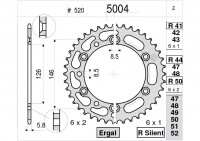 Звезда ведомая Ognibene 5004-R44 (JTR808.44)