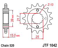 Звезда ведущая JTF1042.14