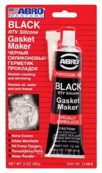 ABRO Герметик прокладка высокот. черный 85г  12-AB-R