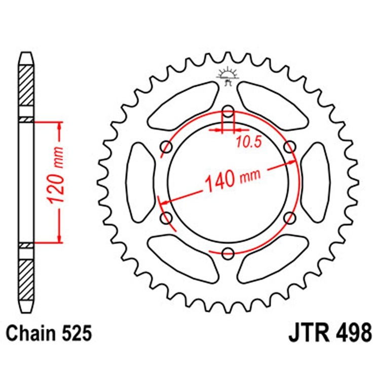 Звезда ведомая JTR498.38