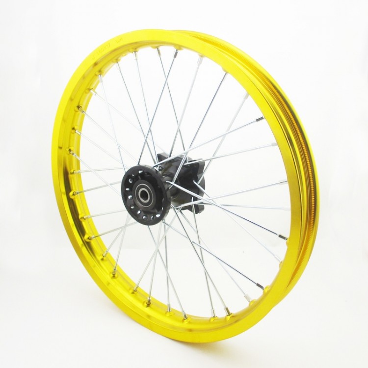 Диск 17"х1,6 передний диск. торм. аллюминий, желтый