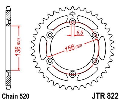 Звезда ведомая JTR822.49