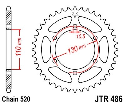 Звезда ведомая JTR486.45