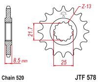 Звезда ведущая JTF578.16