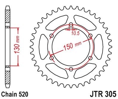 Звезда ведомая JTR305.46