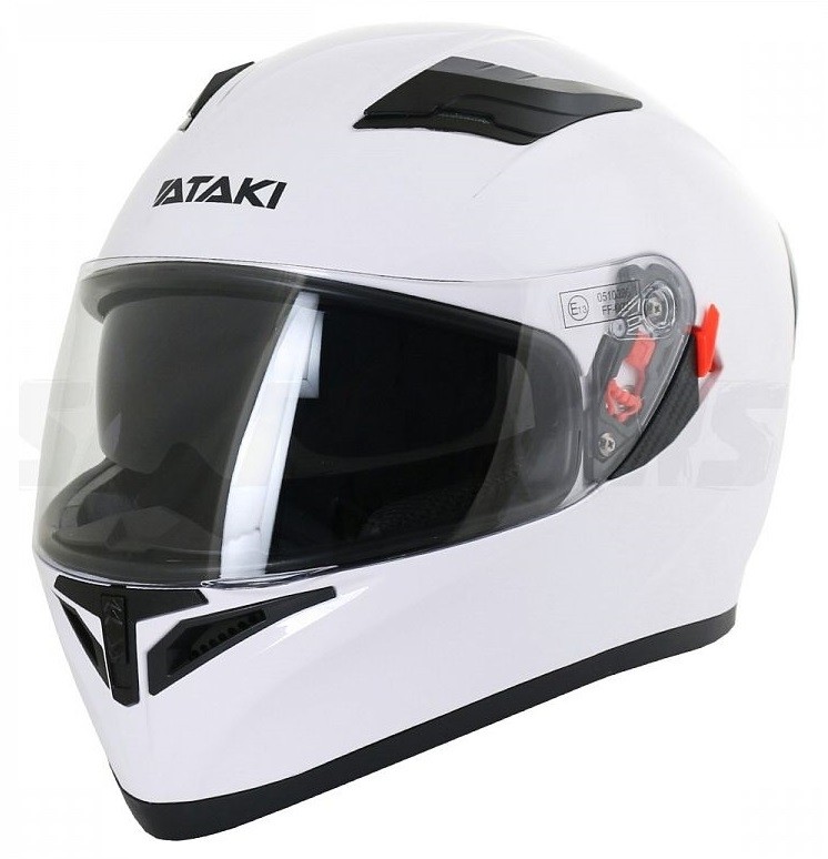 Шлем (интеграл) Ataki JK316 Solid белый глянцевый L