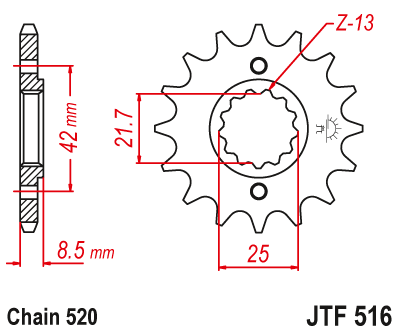 Звезда ведущая JTF516.13
									купить с доставкой Звезда ведущая JTF516.13