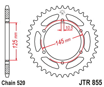 Звезда ведомая JTR855.46