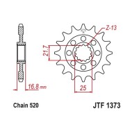 Звезда ведущая JTF1373.17
