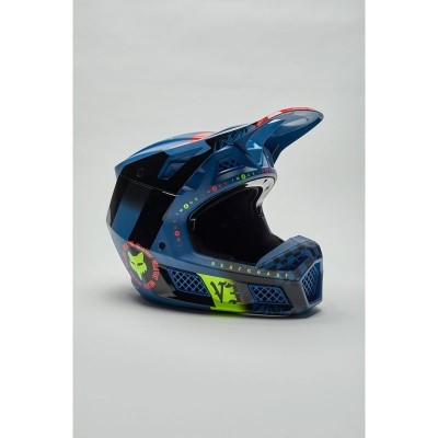 Мотошлем Fox V3 RS Mawlr Helmet (Dust Blue, M, 2021)