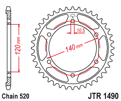 Звезда ведомая JTR1490.44