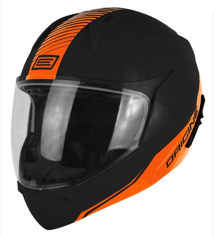 Шлем (модуляр) Origine Riviera Line черный/оранжевый матовый