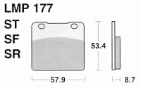 Колодки дискового тормоза AP Racing LMP177 SF  (FDB389 / FA103)