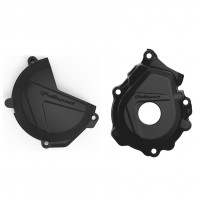 Комплект защиты крышек сцепления и генератора Polisport KTM SX-f Husqvarna FC 250/350 16-22 черн.