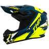 Шлем кроссовый THH TX-15 SPINDRIFT сине-желтый