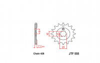Звезда ведущая JTF555.13