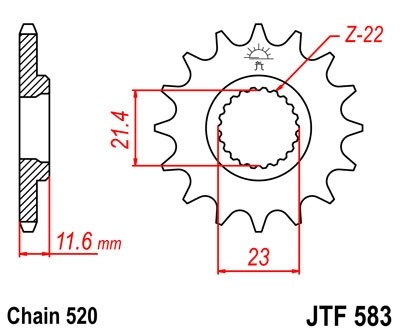 Звезда ведущая JTF583.13