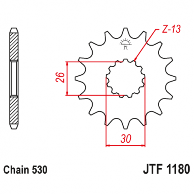 Звезда ведущая JTF1180.18