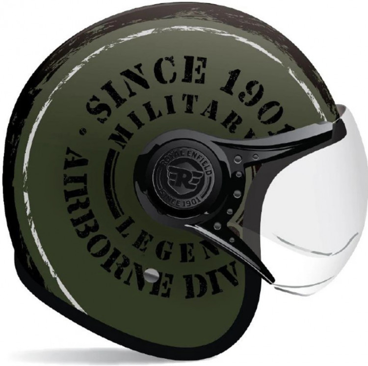 Шлем Royal Enfield AIRBORNE DIV. O F  BATTLE GREEN (M)58 CM