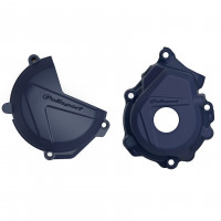 Комплект защиты крышек сцепления и генератора Polisport KTM SX-f Husqvarna FC 250/350 16-22 син.