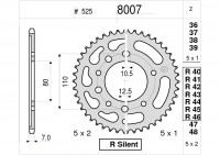 Звезда ведомая Ognibene 8007-R40 (JTR1332.40)