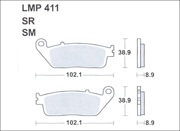 Колодки дискового тормоза AP Racing LMP411 SM  (FDB570 / FDB664 / FDB570 / FDB2225 / FA142 / FA196)