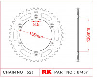 Звезда ведомая RK B4467-41 (JTR822.41)