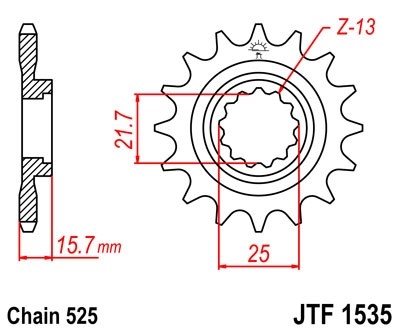 Звезда ведущая JTF1535.15
									купить с доставкой Звезда ведущая JTF1535.15