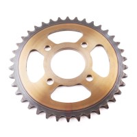 Звезда ведомая стальная 520-38T d-58mm, 4 болта крепл. L-90mm, с проточкой  SM-PARTS